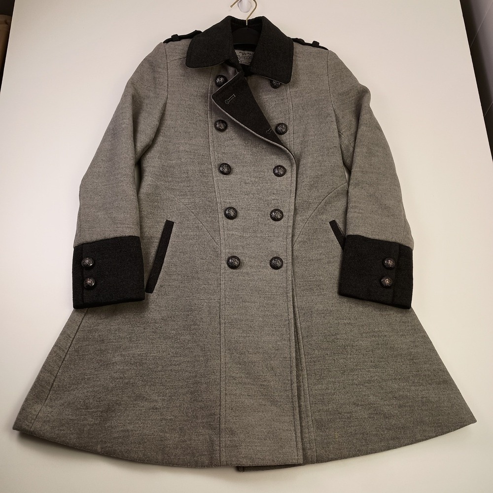 Rothschild Girls Grey Double Breasted Wool Blend Coat Size‎ 8 Style 7232BF